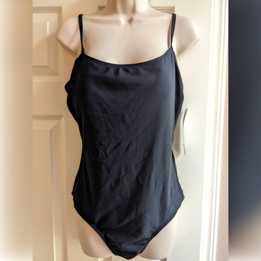 Catalina One Piece Black Basic Swim/Bathingsuit, Size XL (16/18)